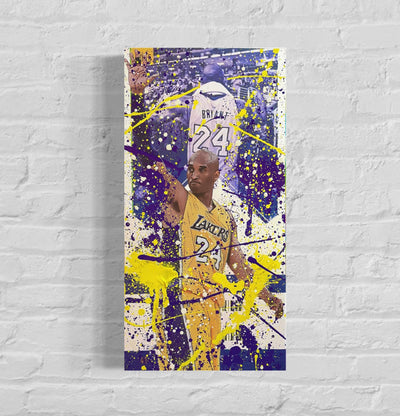 Kobe Bryant Final Game, 2022. 1/1 Original Art on 12x24x1.5in Canvas