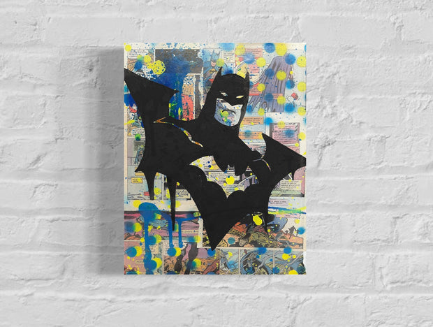 Batman II, 2022. Original 1/1 Art on 11x14x1.5 canvas.