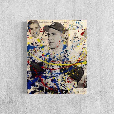 Yogi Berra, 2022. Original 1/1 Art on 11x14x1.5in canvas.