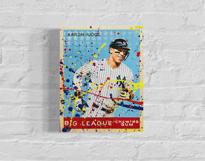 Aaron Judge Goudey, 2022. 1/1 Original Mixed Media on 11X14 Wood Panel